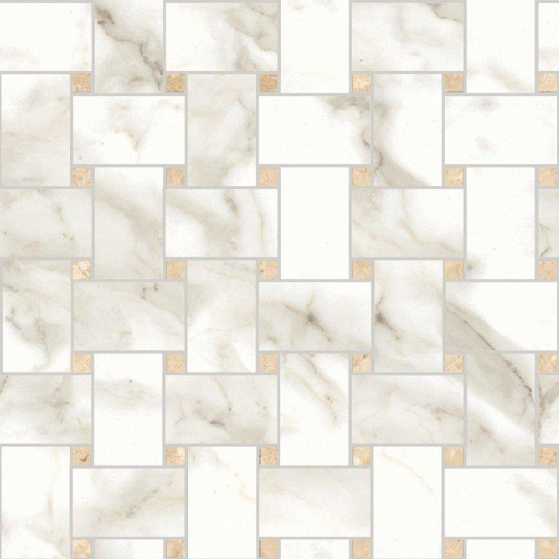 Ceramica Sant'Agostino THEMAR Mosaico Venato Gold 30x30 cm 10 mm Krystal