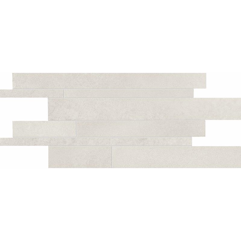 ERGON TR3ND Listelli Sfalsati White Concrete 30x60 cm 9.5 mm Matte