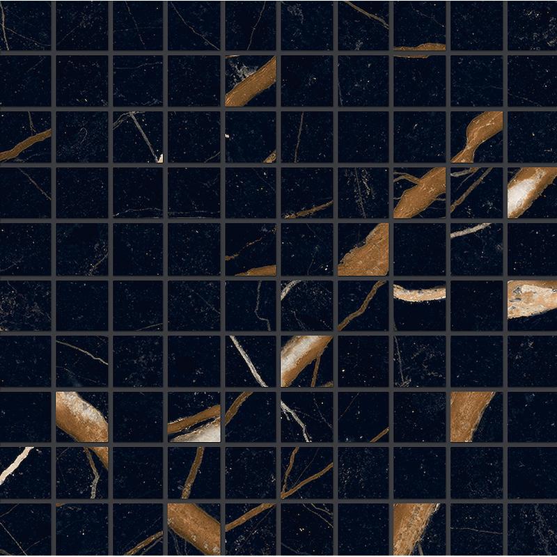 PROVENZA UNIQUE MARBLE Mosaico Sahara Noir 30x30 cm 9.5 mm Silk