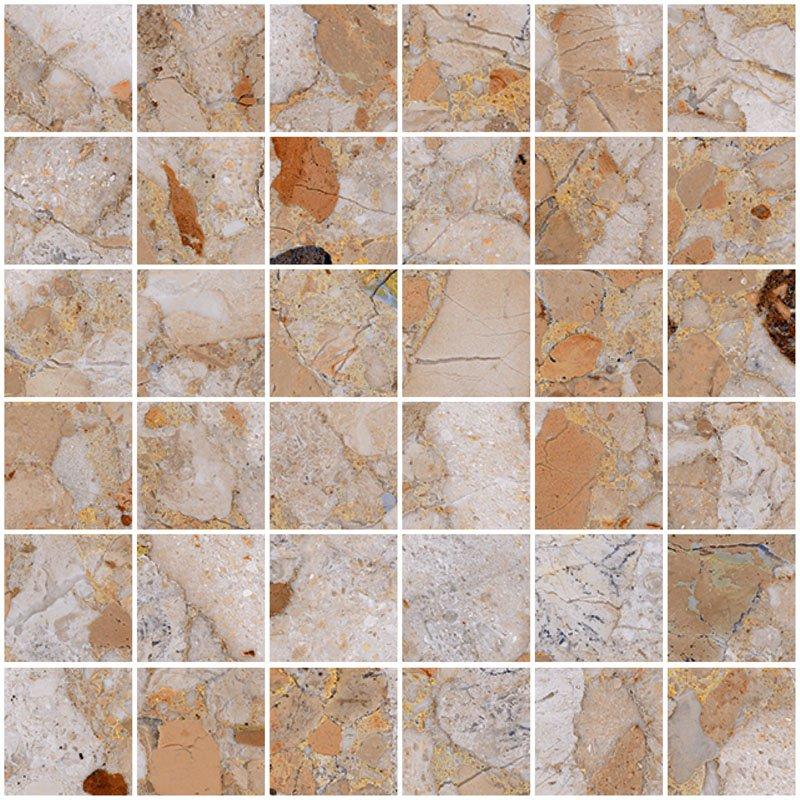 Ceramica Sant'Agostino VENISTONE MOSAICO GOLD 30x30 cm 10 mm Matte