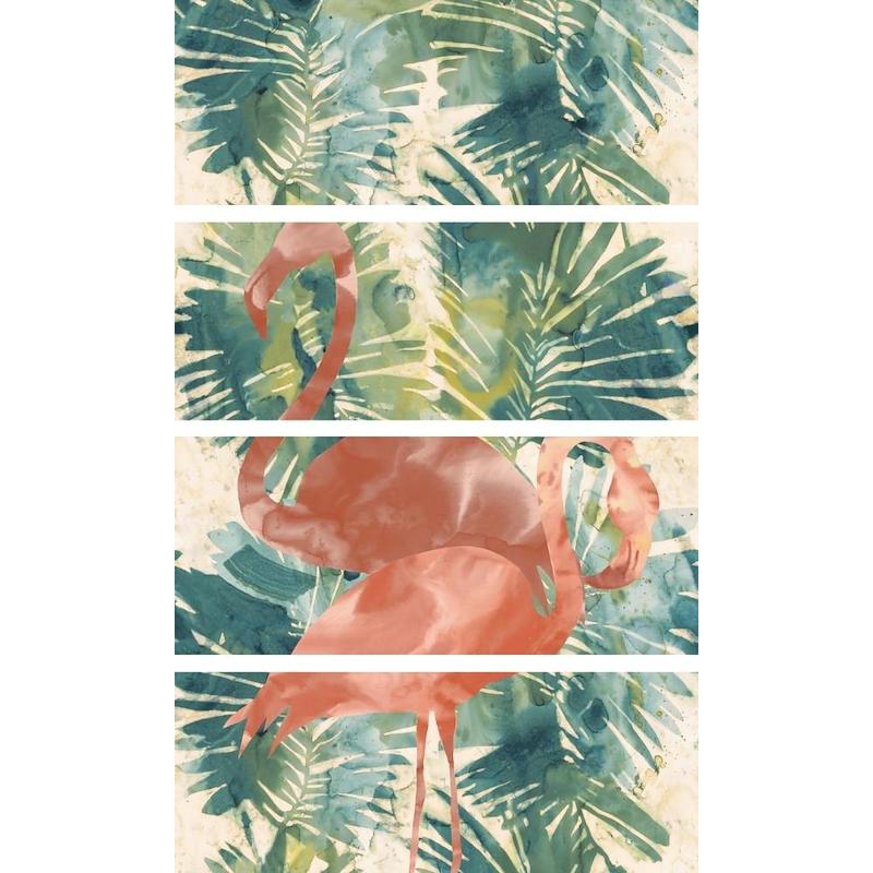 ABK WIDE & STYLE Tropical Flamingo 4 Pezzi 120x240 cm 8.5 mm DIGIT+